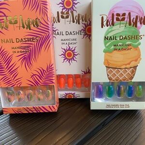 Nail Dashes, 3 sets. Brand new in boxes.